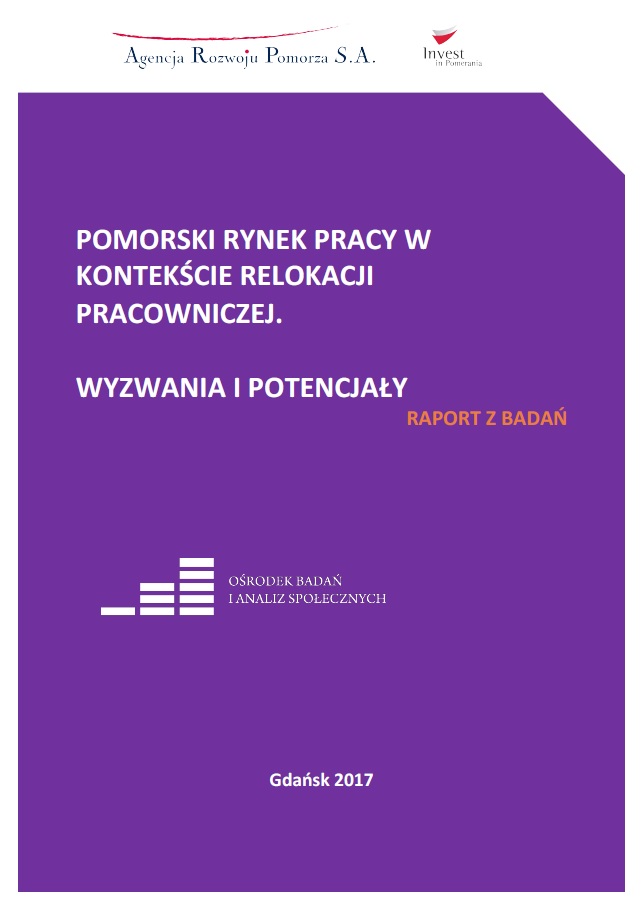 raport z badania Pomorski rynek pracy w kontekście relokacji pracowniczej. Wyzwania i potencjały