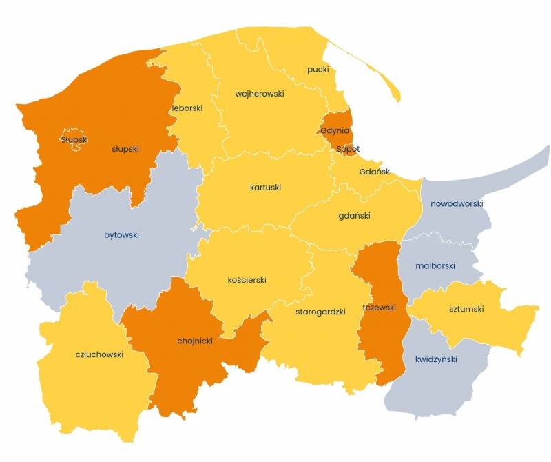 Mapa 1. Przetwórcy mięsa i ryb 